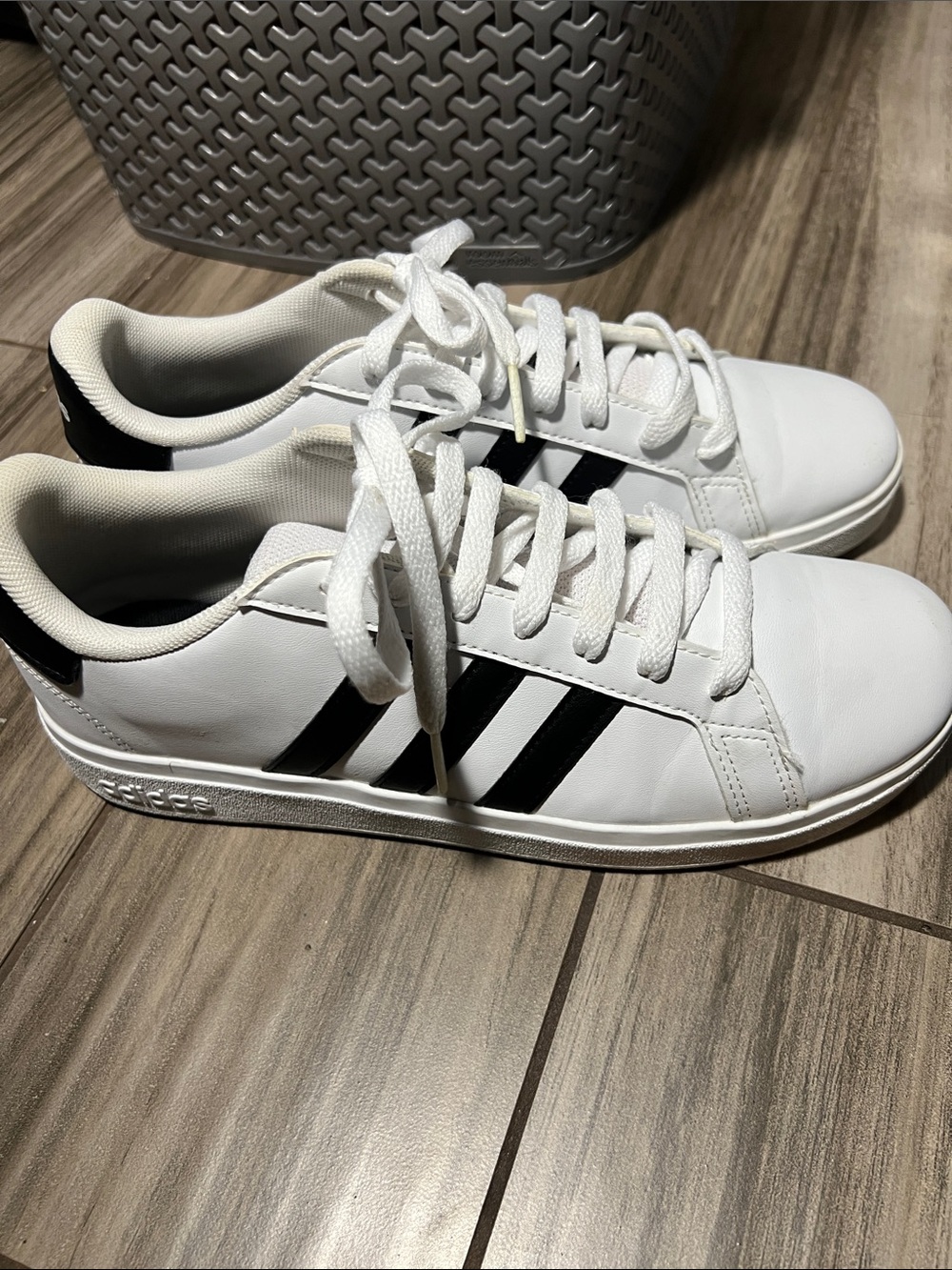 adidas White and Black Men's Sneakers